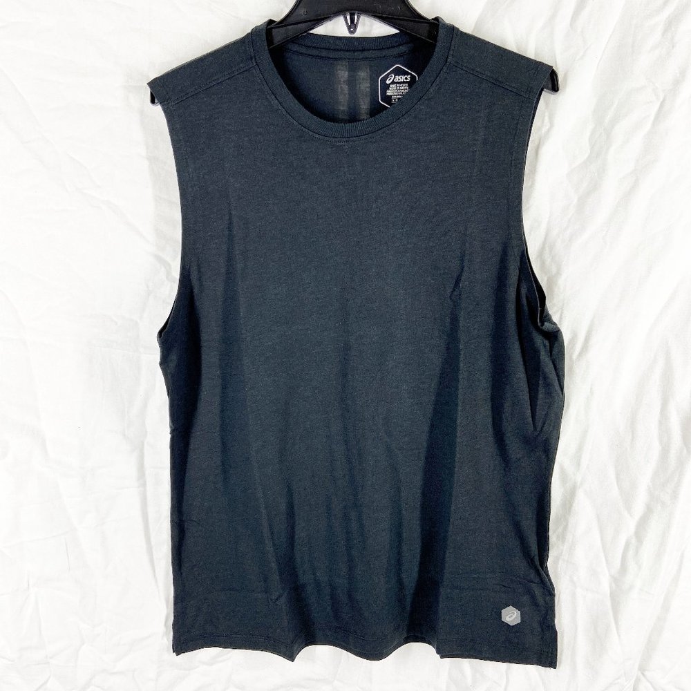 Asics Mens Black Sleeveless Muscle Tank Size L